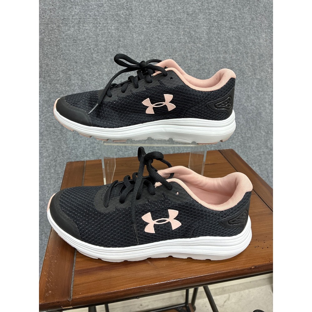 Under Armour Surge Running Shoes Black Pink Size 7